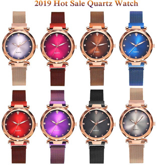 NewHot Sale Classic Women watch Fashion wild watch Milan Magnet Buckle Luxury Fashion Simple magnet gradient Luxury quartz watch