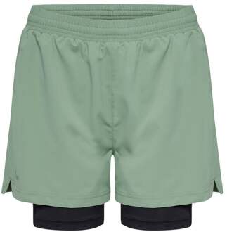 Newline Dallas Shorts 2in1 Shorts Dames-Groen - XS