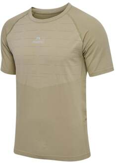 Newline Pace Seamless Hardloopshirt Heren beige - XL