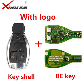 Newly XHORSE VVDI BE Key Pro For Benz V1.5 PCB Remote Key Chip Improved Version Smart Key Shell With Logo Can exchange MB BGA