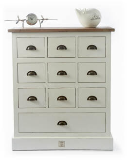 Newport Drawer Cabinet 90x30x130 Wit