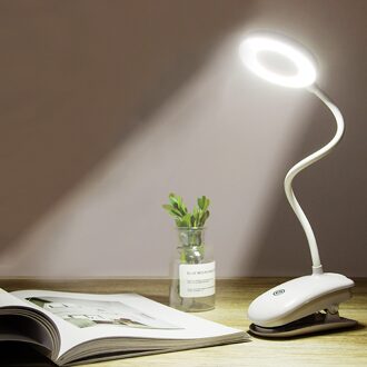 Newportable Led Bureaulamp Touch Aan/Uit Schakelaar Oogbescherming Clip Tafel Licht 3 Modes Dimbare Usb Oplaadbare Desk lichten Not Support Charging