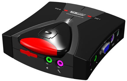 NewStar KVM Switch, 2-Poort, PS/2, Audio