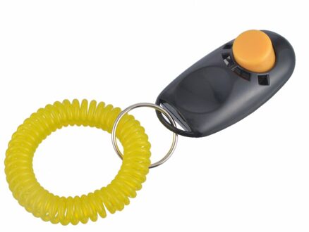 Newuniversal Remote Draagbare Dier Hond Knop Clicker Geluid Trainer Huisdier Training Tool Control Wrist Band Accessoire zwart