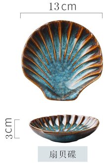 Newyearnew 1Pcs Keramische Shell Zeester Plaat Creatieve Snack Servies Nordic Persoonlijkheid Ontbijt Plaat Fruitschaal