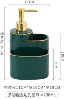 Newyearnew Keramische Vloeibare Zeep Dispensers Emulsie Flessen Latex Flessen Badkamer Accessoires Set Huwelijkscadeau bottle A