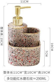 Newyearnew Keramische Vloeibare Zeep Dispensers Emulsie Flessen Latex Flessen Badkamer Accessoires Set Huwelijkscadeau Bottle B