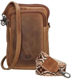 Next Navajo Phonebag brown damestas Bruin - H 19 x B 12 x D 5 cm
