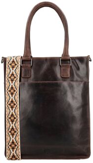 Next Navajo Shopper darkbrown damestas Bruin - H 36 x B 30,50 x D 9,50 cm
