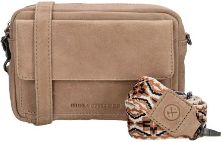 Next Navajo Shoulderbag 22351 sand schoudertas dames Zand - H 14 x B 21 x D 4.5 cm