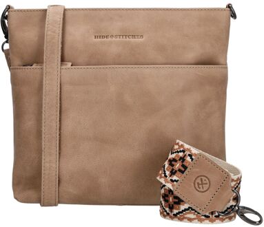 Next Navajo Shoulderbag 22355 sand schoudertas dames Zand - H 25 x B 26 x D 4.5 cm