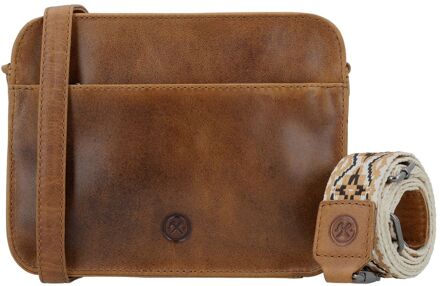 Next Navajo Shoulderbag brown damestas Bruin - H 18 x B 23 x D 8 cm