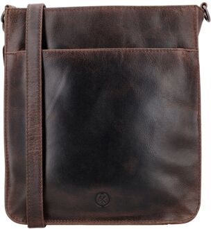 Next Navajo Shoulderbag darkbrown damestas Bruin - H 28,50 x B 25,50 x D 9 cm