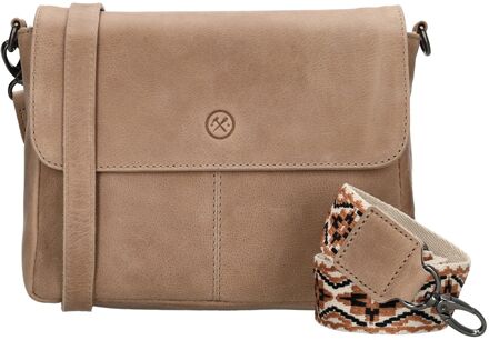 Next Navajo Shoulderbag sand damestas Zand - H 14 x B 24 x D 2 cm