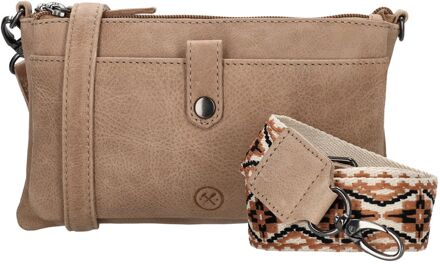 Next Navajo Shoulderbag sand damestas Zand - H 14 x B 24 x D 2 cm