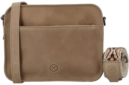 Next Navajo Shoulderbag sand damestas Zand - H 18 x B 23 x D 8 cm