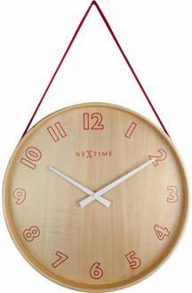 NeXtime "NeXtime Loop Small Wandklok Ø 26 cm " Rood