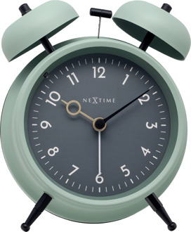 NeXtime Tafelwekker 12 x 14 x 6cm-Metaal-NeXtime "Golden Hour"