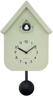 NeXtime Wandklok - Pendulum - Koekoek - NeXtime 'Twitter' Groen