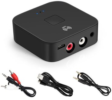 NFC Auto AUX Bluetooth 5.0 Car Kit RCA Ontvanger 3.5mm Jack Bluetooth Auto Handsfree A2DP Stereo Audio Draadloze Adapter AUTO OP