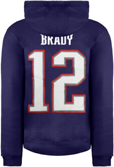 NFL New England Patriots Tom Brady Trui Naam Nummer Hoodie Navy