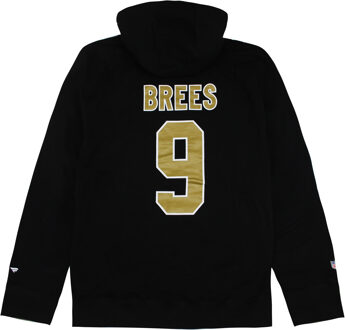 NFL New Orleans Saints Drew Brees Heren Hoodie Zwart