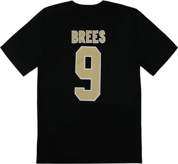NFL New Orleans Saints Drew Brees T-Shirt Zwart