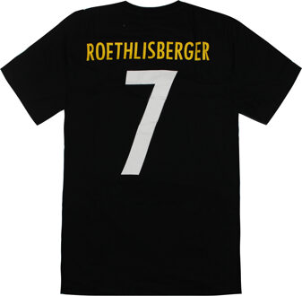 NFL Pittsburgh Steelers Ben Roethlisberger 7 T-Shirt - maat 2XL Zwart