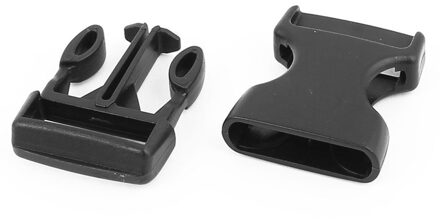 NFLC-4pcs Plastic Side Quick Release Gespen Clip Voor 25Mm Singels Band Zwart