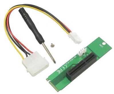 NGFF (M-Key) to PCI-E 4X Extension Card with Power Cable (LM-141X-V1.0) - small