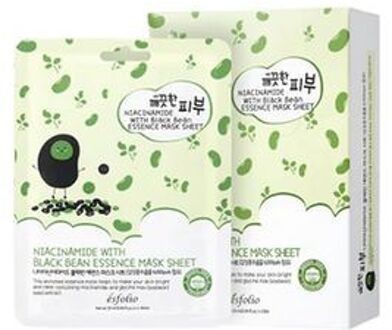 Niacinamide With Black Bean Essence Mask Sheet Set 10 sheets