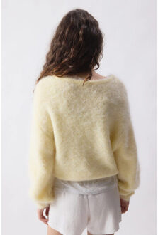 Nib18ae26 niby trui Geel - S