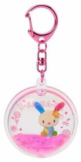 Nic Sanrio Usahana Pukapuka Liquid Filled Keyring 60 x 40 x 20mm