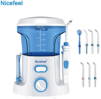 Nicefeel Ultra Countertop Water Flosser Household Oral Irrigator Dental Teeth Cleaner 7 Tips Pick Spa For Tooth Care