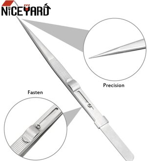 Niceyard Diy Werk Verstelbare Slide Lock Tweezer 165 Mm Precisie Reparatie Tool Voor Sieraden Elektronische Componenten Holding Strak