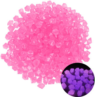 NICEYARD Hars Kunstmatige Geplaveide Lichtgevende Steen Tuin Decoratie 14mm Thuis Decors Gloeiende Grind 300 stuk/pak Roze