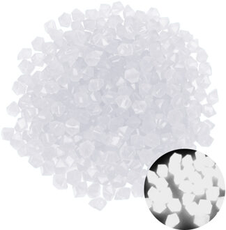 NICEYARD Hars Kunstmatige Geplaveide Lichtgevende Steen Tuin Decoratie 14mm Thuis Decors Gloeiende Grind 300 stuk/pak wit