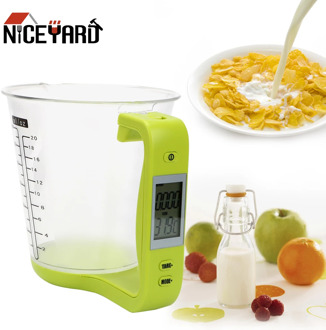 NICEYARD Measuring Cup Temperature Measurement Cups With LCD Display Electronic Tool Digital Beaker Host Weigh Kitchen Scales