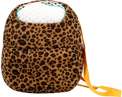 NICEYARD Pet Carrier Bag Korte Pluche Draagbare Kleine Dieren Carrier Pet Producten Voor Hamster Muis Eekhoorn luipaard geel