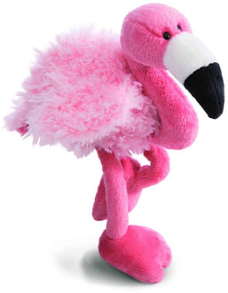 Nici flamingo pluche knuffel - roze - 25 cm - Knuffeldier