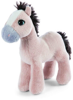 Nici paard/pony pluche knuffel - beige - 16 cm