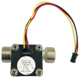 Nickeled Water Flow Sensor Bsp G1/2 "100 Celsius Water Turbine Meter 5V 1-30L/Min flow Meter Water Sensor Isentrol