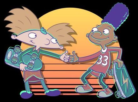 Nickelodeon Hey Arnold Buddies Women's T-Shirt - Black - XS