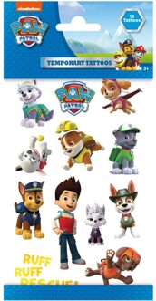 Nickelodeon Neptattoos Paw Patrol Junior Papier 12 Stuks