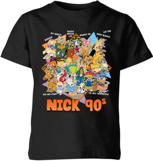 Nickelodeon Nostalgia Kids' T-Shirt - Zwart - 110/116 (5-6 jaar) - Zwart - S