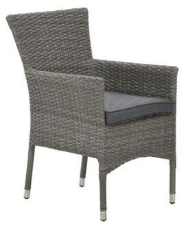 Nicosia stapelbare wicker tuinstoel - Organic grey Grijs