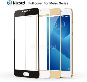 Nicotd 9H Full Cover Tempered Glass For Meizu M3 Note M3S M3 Mini Max M3E M3X Pro 6 Plus U10 U20 M5 Note M5s Protective Film