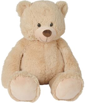 Nicotoy Knuffelbeer Klassiek Junior 60 Cm Pluche Beige