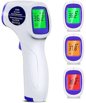 Niet Contact Voorhoofd Temperatuur Tricolor Backlight Nauwkeurige Meting Handheld Infrarood Thermometer Baby Volwassenen Thuis Outdoor