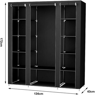 Niet-geweven Doek Garderobe Slaapkamer Vouwen Kleding Opbergkast Stofdicht Vochtwerende Closet Storage Meubilair Multi Size